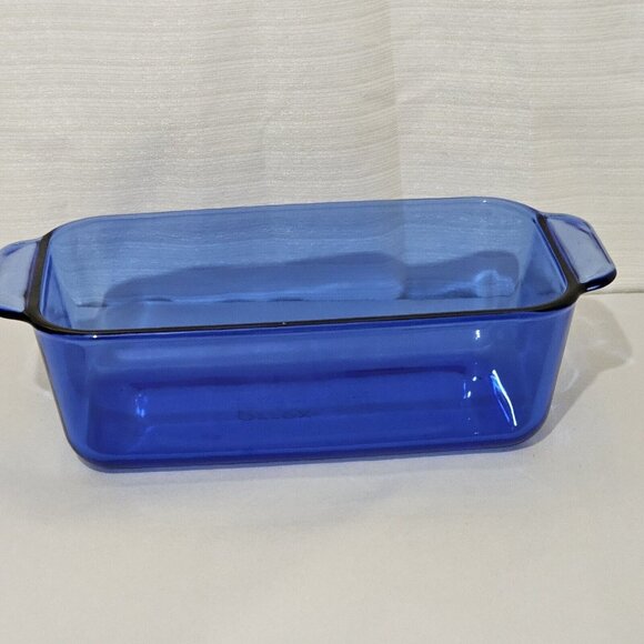 Pyrex 213-R Originals Cobalt Loaf Pan 8.5" vintage bread baker dish 1.5L/qt - Picture 7 of 15